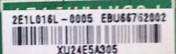 MAIN PARA SMART TV LG 4K RESOLUCION  (3840X2160) / NUMERO DE PARTE EBU66762002 / EAX69581205 / 2E1L016L / XU24E5A305 / 66762002 / MODELO 50UQ7070ZUE.BUSYLJM - Imagen 3